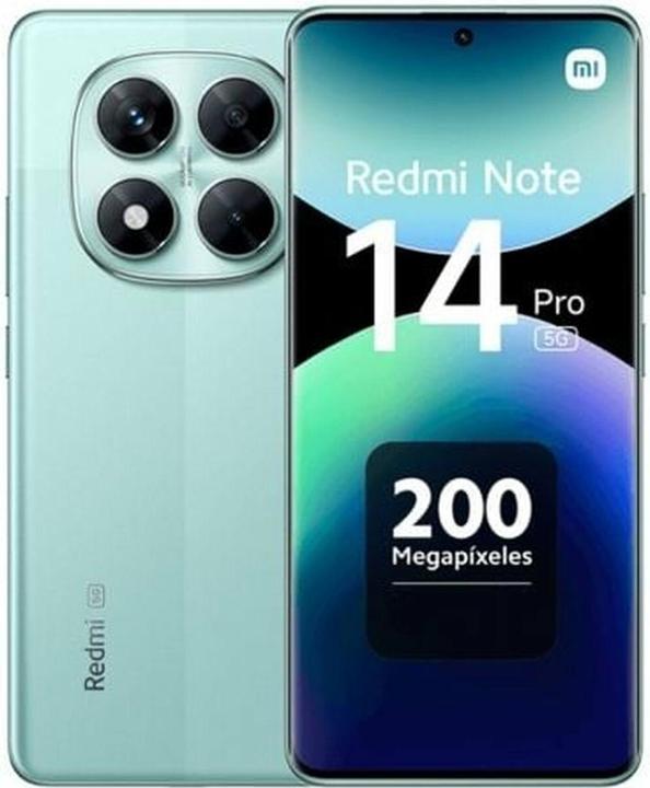 Actual product image Xiaomi Redmi Note 14 Pro 5G (512 GB, Coral Green, 6.67", Dual SIM, 5G)