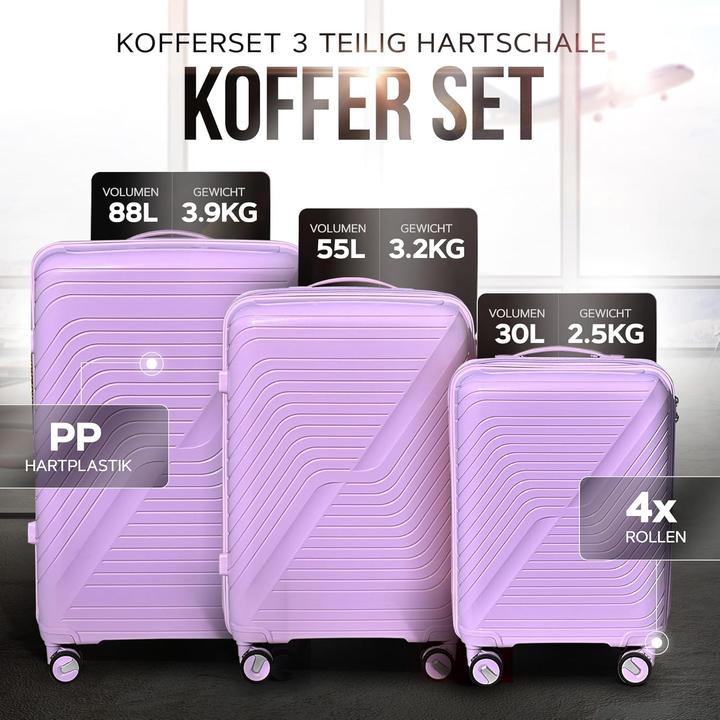 Actual product image DS-Lux 3-piece travel case set