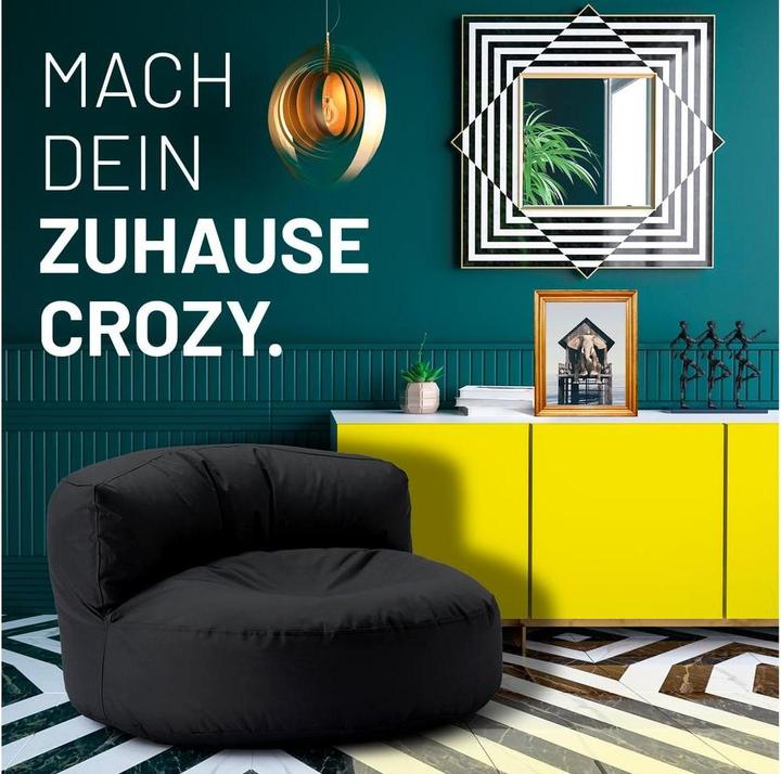 Produktbild Lumaland Sitzsack-Sofa, 320 l Polyester (PES), Schwarz