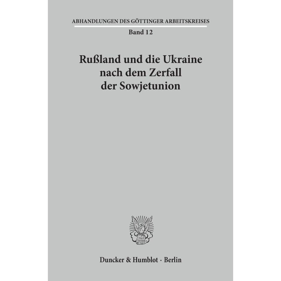Russland und die Ukraine nach dem Zerfall der Sowjetunion, Sachbücher