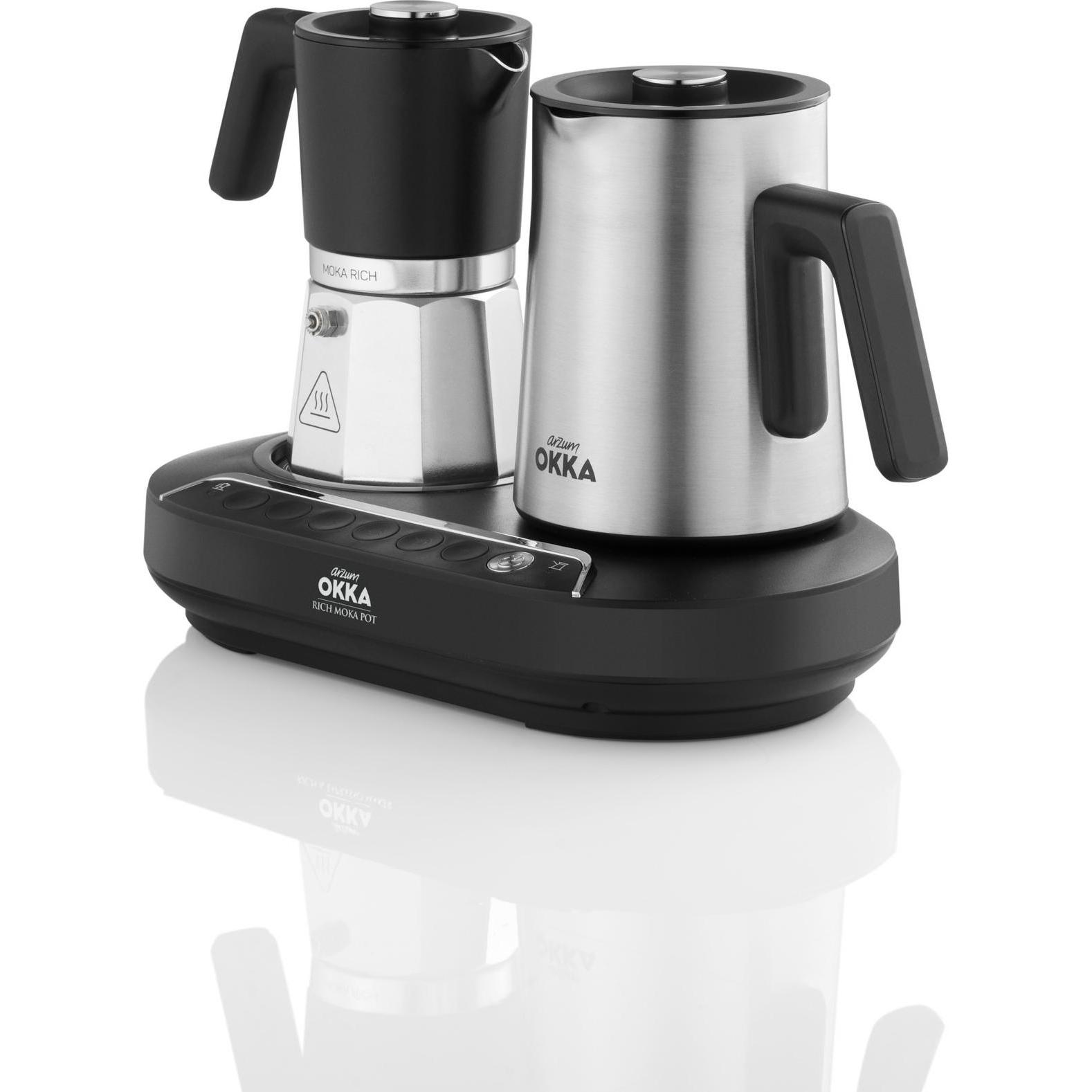 Thumbnail - Arzum Okka Rich Moka Pot OK0027, Espressokocher, Schwarz, Silber