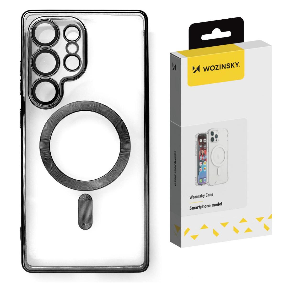 Wozinsky Nero Etui Electroplated Magsafe Na Samsung Galaxy S24 Fe - Czarne (Samsung Galaxy S24 Fe), Cover Smartphone,