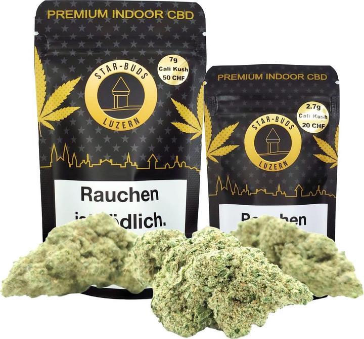 Actual product image Starbuds Luzern STAR-BUDS Indoor CBD Flowers, Cali Kush 2.7g (Indoor)
