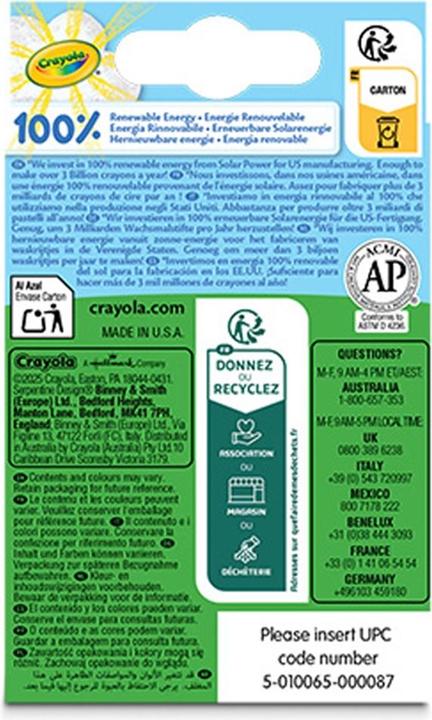 Actual product image Wax crayons 8 pcs. (8x)