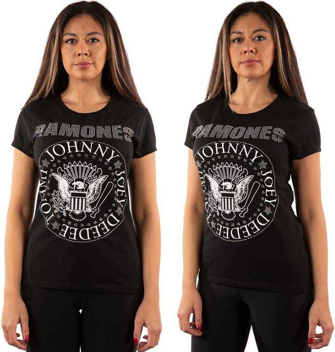 Actual product image Ramones Presidential Seal (Diamante) (T-Shirt Donna Tg. L) (L)