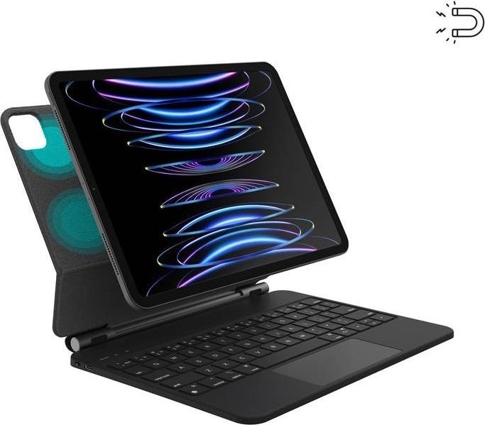 Produktbild JCPAL FolioKeys Pro Slim Keyboard Case with Trackpad for iPad Pro 12.9-inch (4-6th, 2018-2022)/iPAD Air 13 (Eng. Int.)
