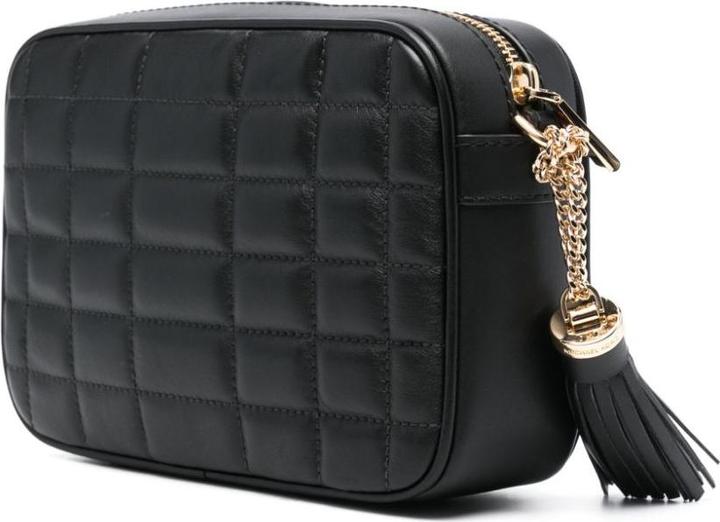 Actual product image Michael Kors Sac à Main en Cuir Jet Set Medium - Noir et Doré