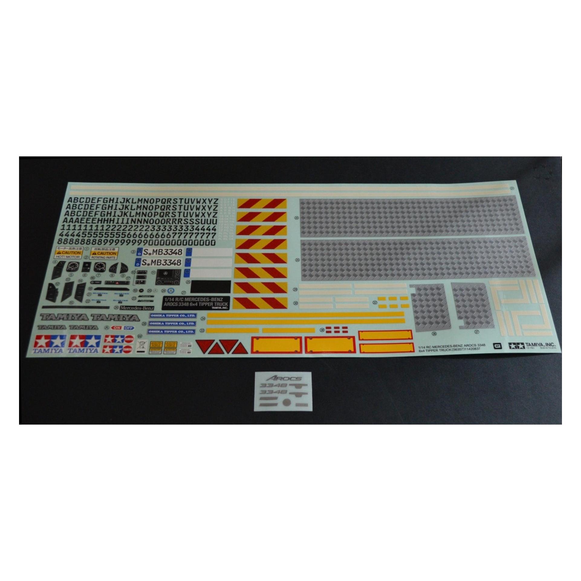 Tamiya Aufkleber MB Arocs Hinterkipper 56357 (319495932)