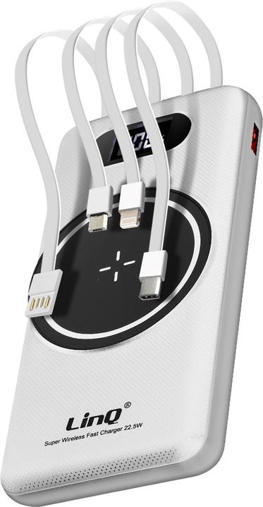 Actual product image LinQ 15,000mAh Powerbank Wireless Charging + USB / USB-C + Multi-Cable (15000 mAh)