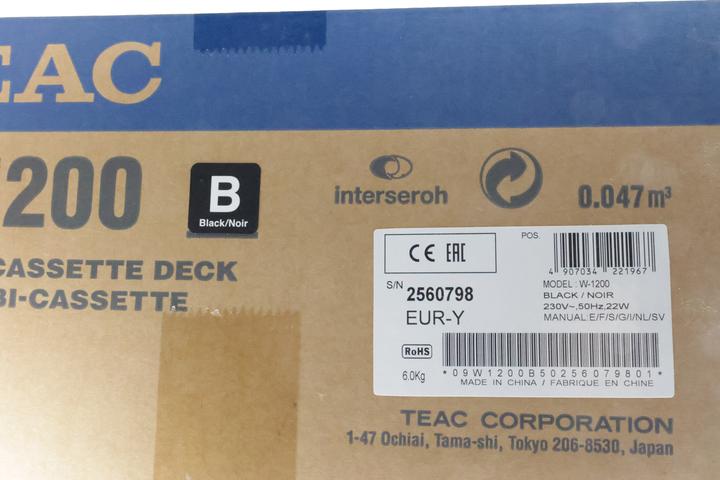 Actual product image TEAC W-1200 (Cassette)