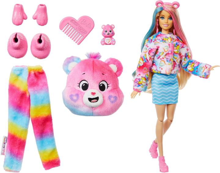 Actual product image Barbie Licensed Cutie Reveal x Care Bears Series 2 - Togetherness Bear