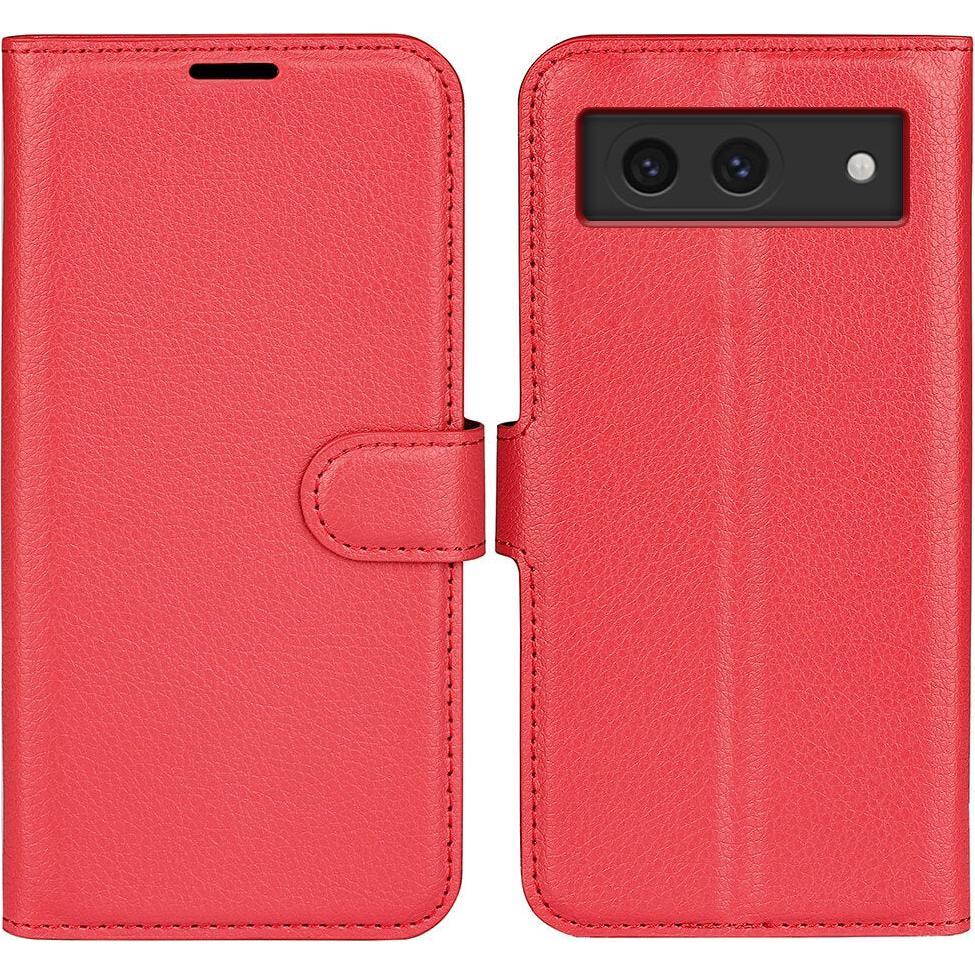 Cover-Discount Google Pixel 8a - Leder Etui Hülle (Google Pixel 8a), Smartphone Hülle, Rot