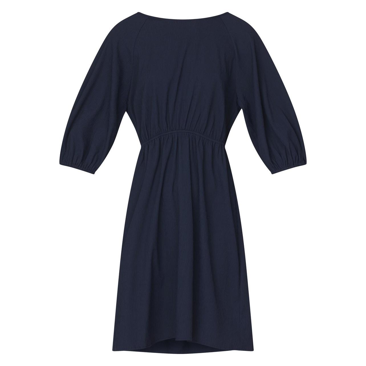 Sisters Point, Vrouwen, Jurken, Eseba-dr - Dames Jurk - Navy - Maat Xl, Blauw, (Xl)