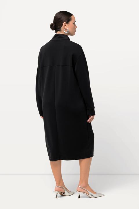 Actual product image Ulla Popken Hem Slit Long Sleeve Sweatshirt Dress (50, 52)