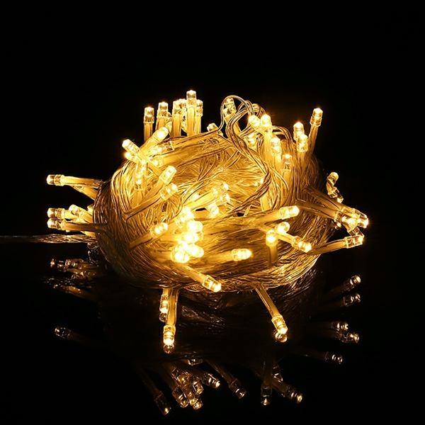 Activejet Lampki choinkowe LED - 10m/100 lampek ciepłe białe/warm white EHD-LS03, Adattatore per auto, Bianco