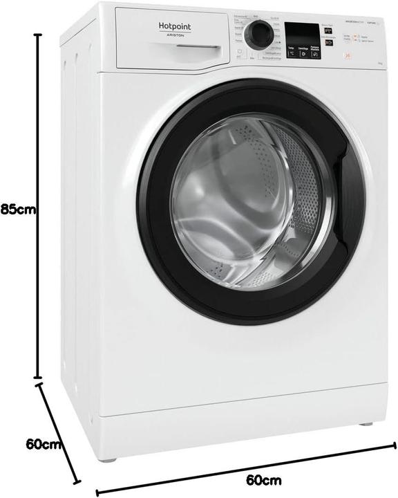 Produktbild Hotpoint Active 40 Freistehende Waschmaschine NF1046WK DE (10 kg, Links)
