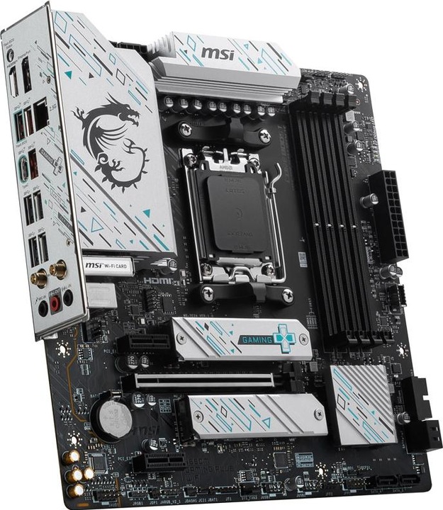 Produktbild MSI B650M GAMING PLUS WIFI (AM5, AMD B650, mATX)