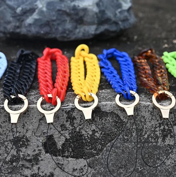 Actual product image PhoneLook Universal bracelet attachment for shell/fork phone coloured chain turquoise
