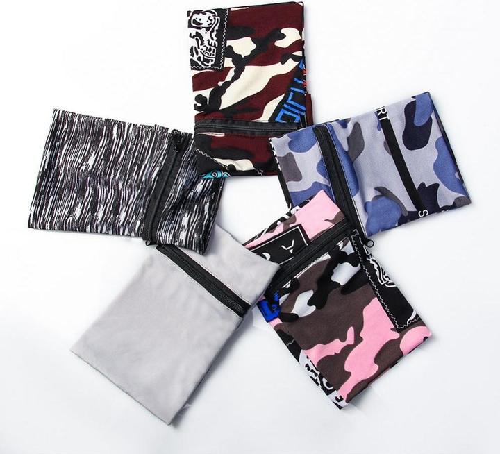 Produktbild Hurtel Fabric armband on the arm for running fitness, camo blue