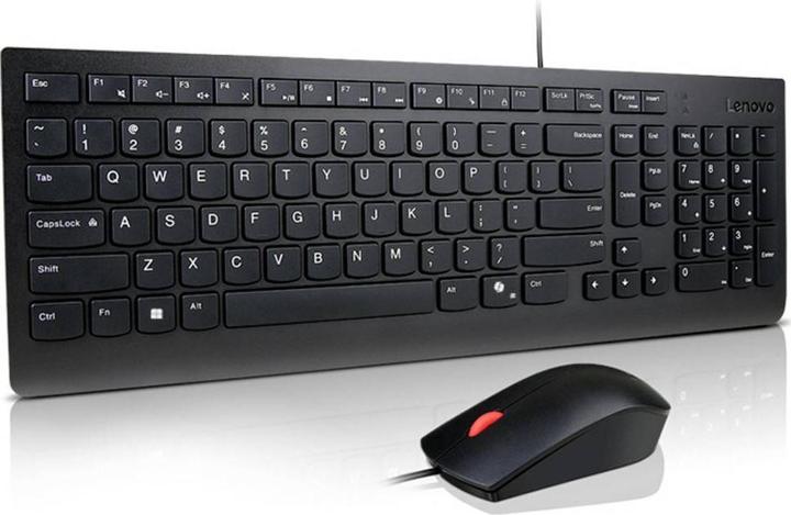 Actual product image Lenovo Essential Wired Combo Keyboard and Mouse German 129 (DE, Cable)