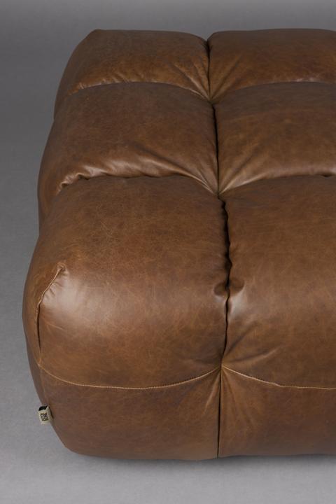 Produktbild Dutchbone Hocker Hackman Leather Chocolate