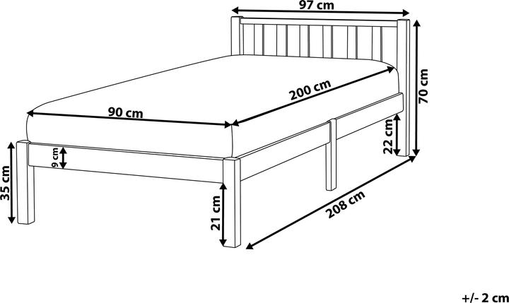 Produktbild Beliani Florac (90 x 200 cm)