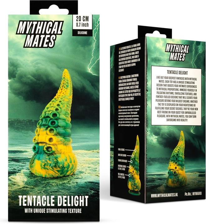 Actual product image Mythical Mates Tentacle Delight Green & Yellow