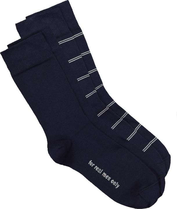 Produktbild JP1880 Socken, 2er-Pack, Ringel, uni (2er Pack, 39 - 42)