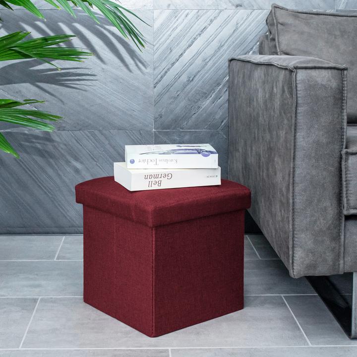 Actual product image Intirilife Stool 30x30x30 cm in CHERRY RED