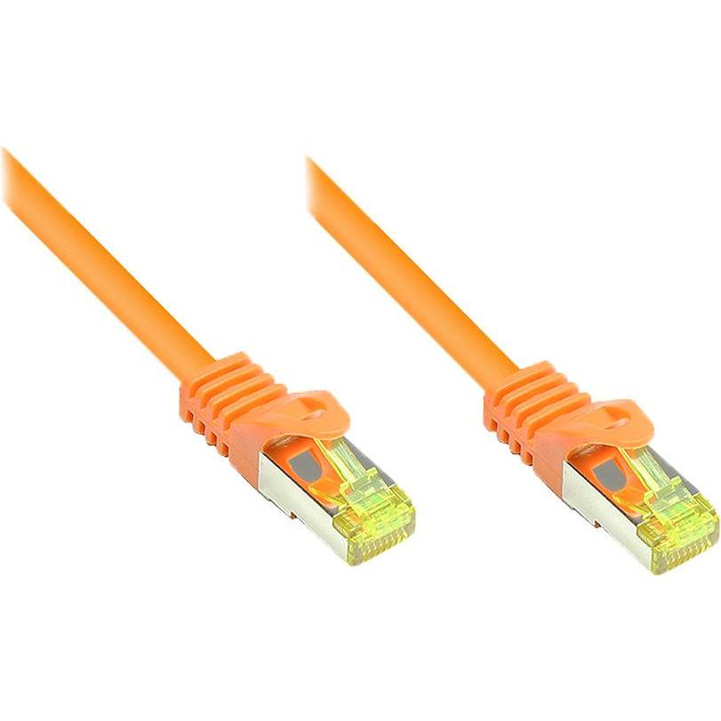 Good Connections RJ45 Patchkabel mitCat.7 Rohkabel und Rastnasenschutz (RNS), S/FTP, PiMF, halogenfrei, 600MHz, OFC (S/F...