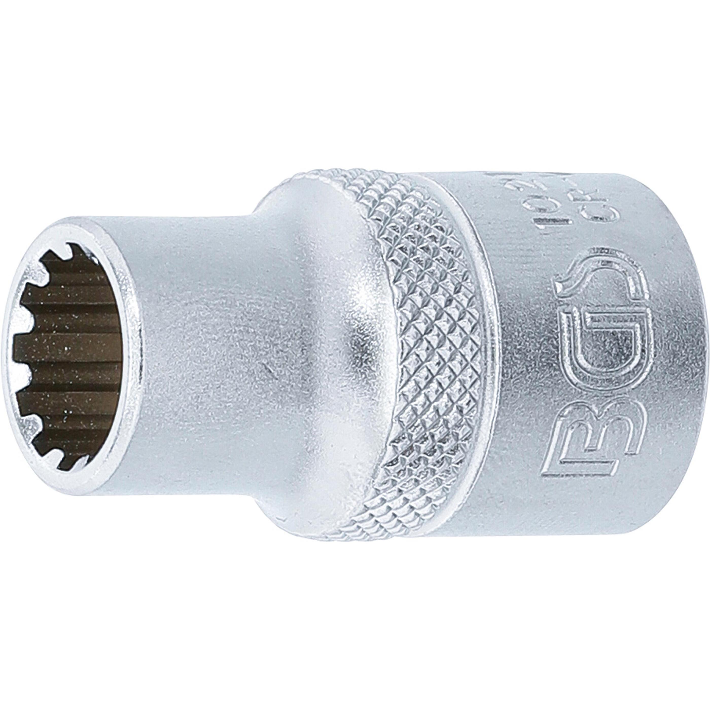 BGS, Steckschlüssel + Stecknuss, Steckschlüssel-Einsatz Gear Lock Antrieb Innenvierkant 12,5 mm (1/2") SW 11 mm (11 mm)
