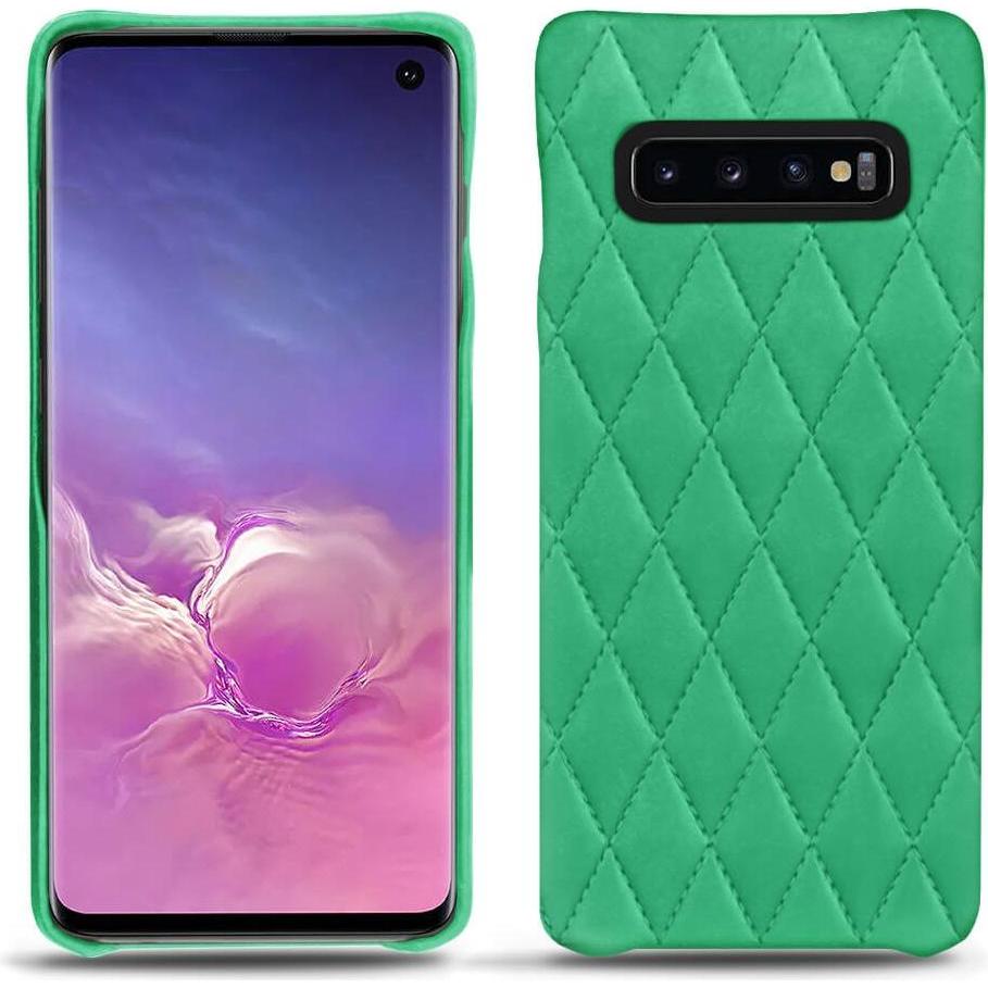 Noreve Lederschutzhülle (Samsung Galaxy S10), Smartphone Hülle, Grün
