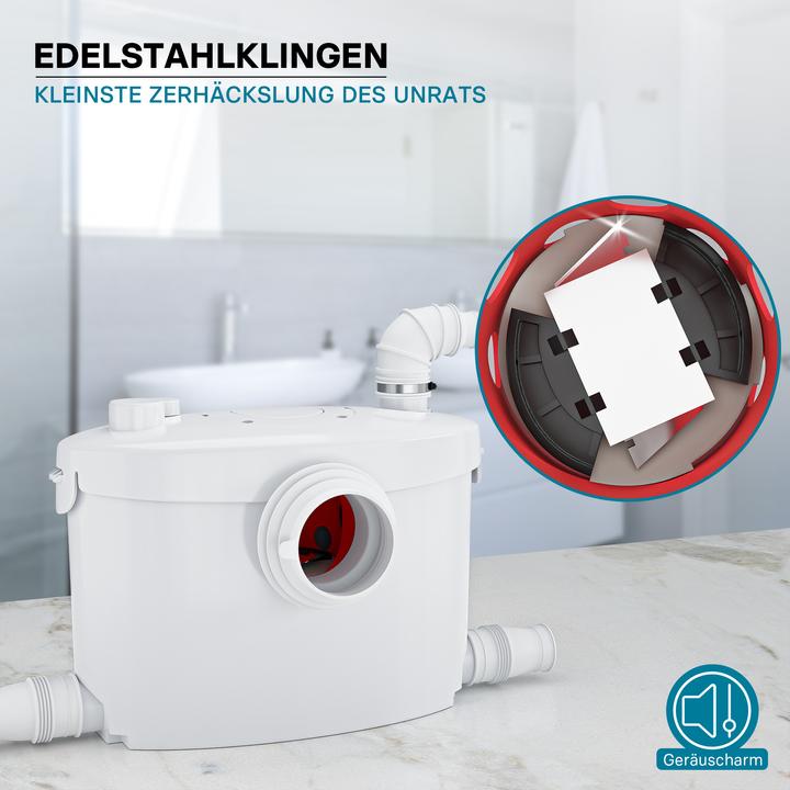 Produktbild XPOtool 4/1 Kleinhebeanlage 400W Häcksler Hebeanlage WC Schmutzwasser Fäkalien