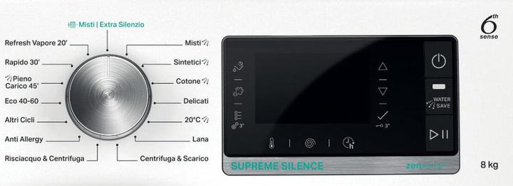 Actual product image Whirlpool Supreme Silence W8 W846WR EN Front loading washing machine 8 kg 1400 rpm White (8 kg, Left)