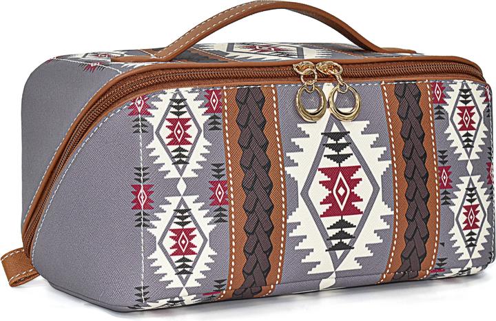 Produktbild Only-Bags.Store Ethnischer Stil Kosmetiktasche, tragbare Reisekosmetiktasche, Toilette Waschmaschine Veranstalter