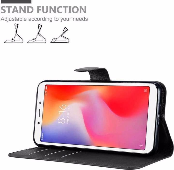 Actual product image Cadorabo Book with stand function cover (Xiaomi Redmi 6)