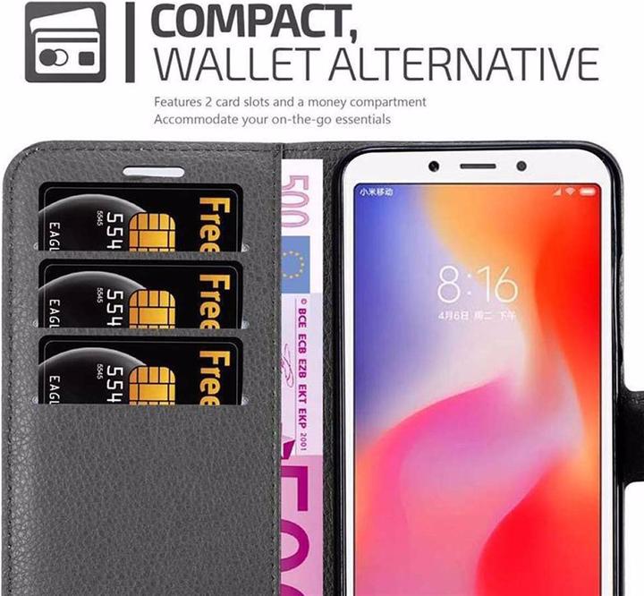 Actual product image Cadorabo Book with stand function cover (Xiaomi Redmi 6)
