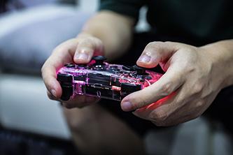 Actual product image Marvo GHOST 40 transparent / wireless game controller / for PC / PS3/4 / Android iOS / RGB (Android, iOS, PC, PS3, PS4, Switch)
