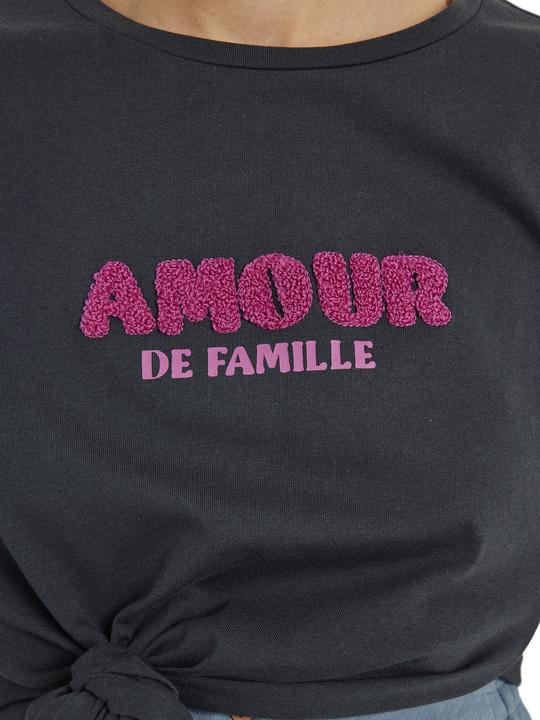 Image du produit Vertbaudet Bio-Kollektion: T-Shirt für Schwangerschaft und Stillzeit mit Schriftzug AMOUR (44, 46)
