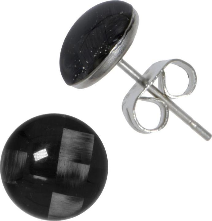 Image du produit Bijouteria Clous d'oreille (Acier inoxydable, Résine époxy, Carbone)