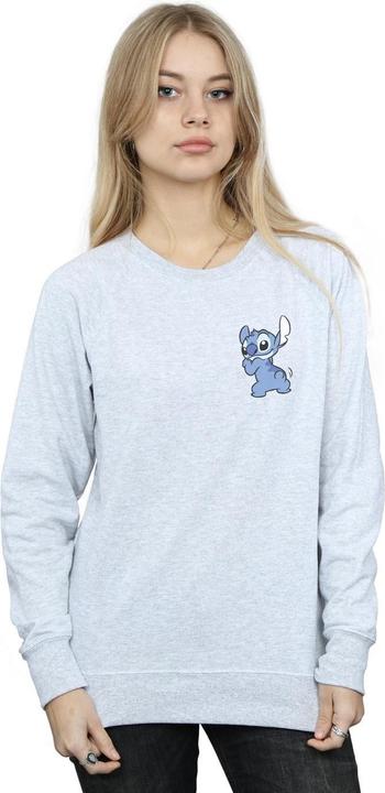 Immagine prodotto Disney Lilo And Stitch Stitch Backside Breast Print Felpa Donna (L)