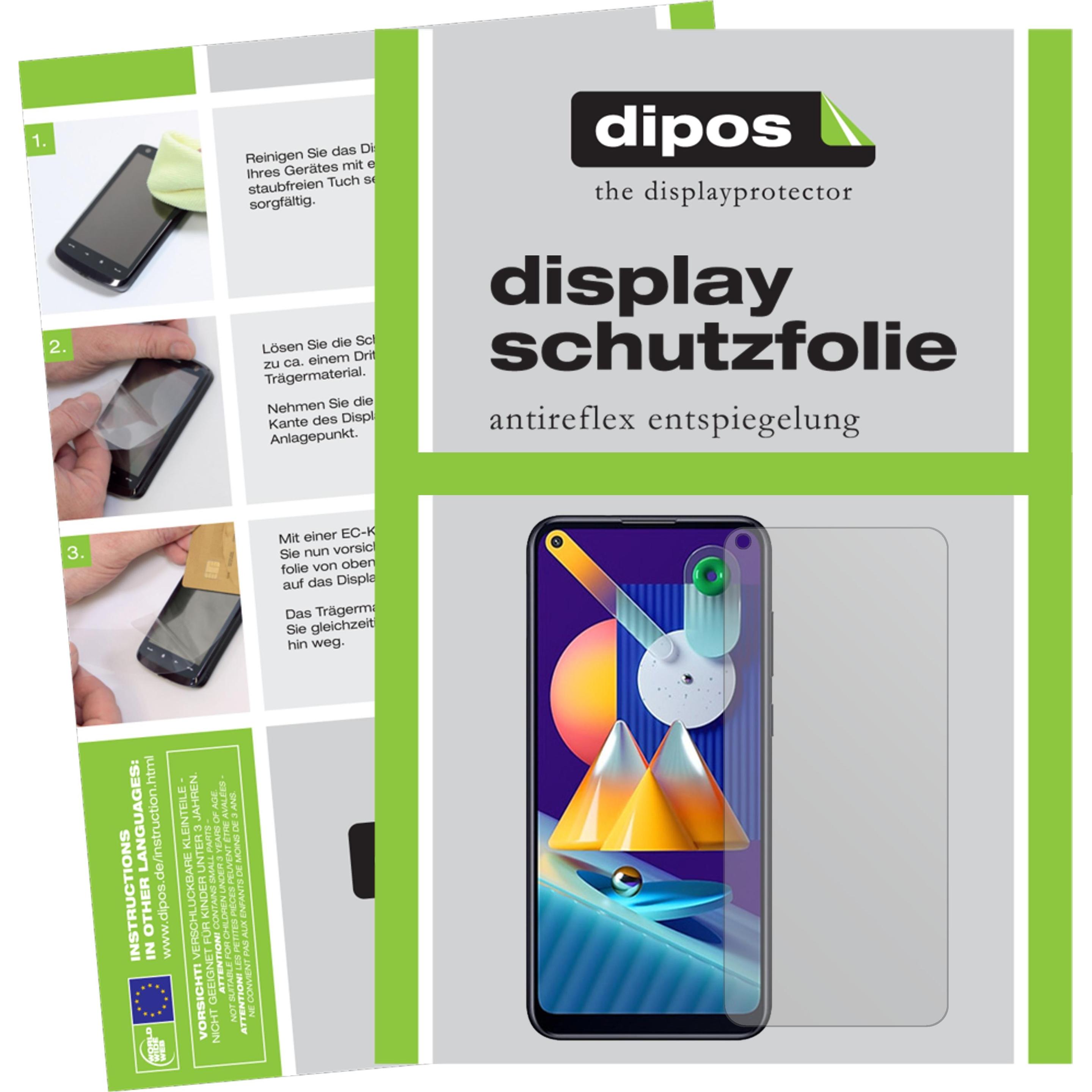 Dipos Displayschutzfolie Antireflex (6 Stück, Samsung Galaxy M11), Smartphone Schutzfolie, Transparent