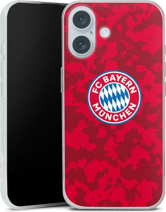 Produktbild DeinDesign Slim Case für Apple iPhone 16 Plus Silikon Hülle Ultra Dünn Handyhülle FC Bayern München (Apple iPhone 16 Plus)