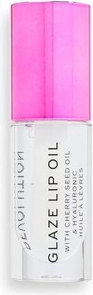 Actual product image Makeup Revolution Glaze Lip Oil - Vyživující olej na rty 4.6 ml Lust Clear - (4.60 ml)