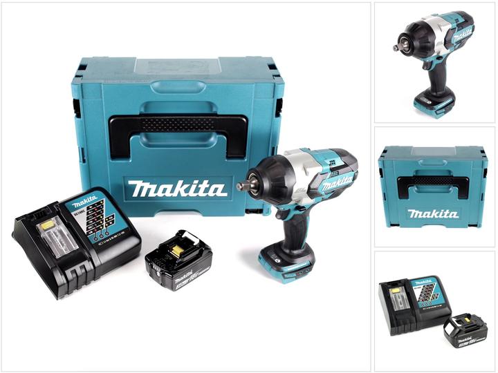 Actual product image Makita DTW 1002 RF1J 18 V Cordless Impact Wrench Brushless Li-Ion + Makpac Case + 1 x Battery BL 183