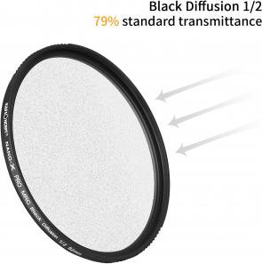 Produktbild K&F Concept Nano-X MRC Black Mist 1/2 Diffusionsfilter – 82 mm (82 mm, Diffusionsfilter)