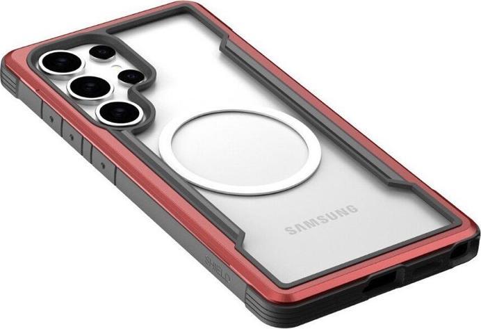 Produktbild Raptic Samsung Galaxy S25 Ultra - Defense Shield mit Magsafe-Funktion, Rot (Samsung Galaxy S25 Ultra)