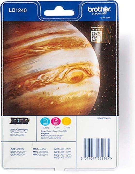 Image du produit Brother LC-1240 BLISTER ARC-EN-CIEL (M, C, Y)