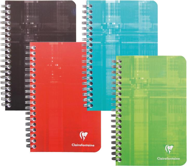 Actual product image Clairefontaine Spiral notebook (11 x 17 cm, Checked, Hardcover)