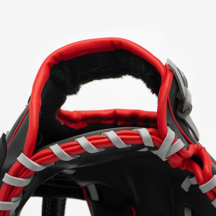 Produktbild Kipsta Damen/Herren Baseball Handschuh - BA100 LHT schwarz/rot (11.50")